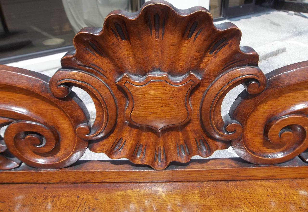 Wood Late Regency William IV Carved Desserte Console or Server