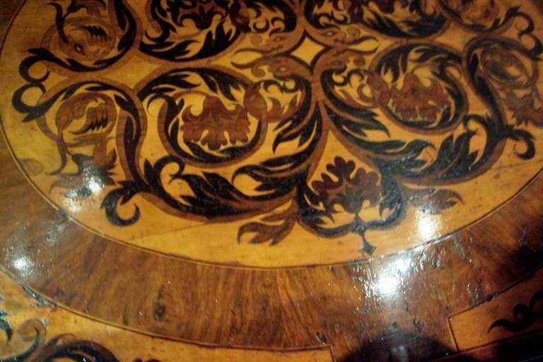 Wood William and Mary Walnut, Seaweed Marquetry Chest