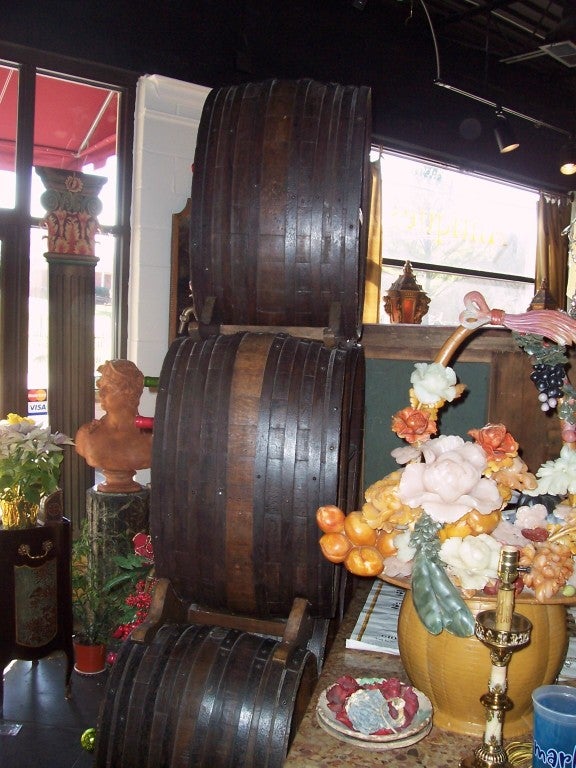 French Wine cabinet or cellarette comprised of cognac or wine casks