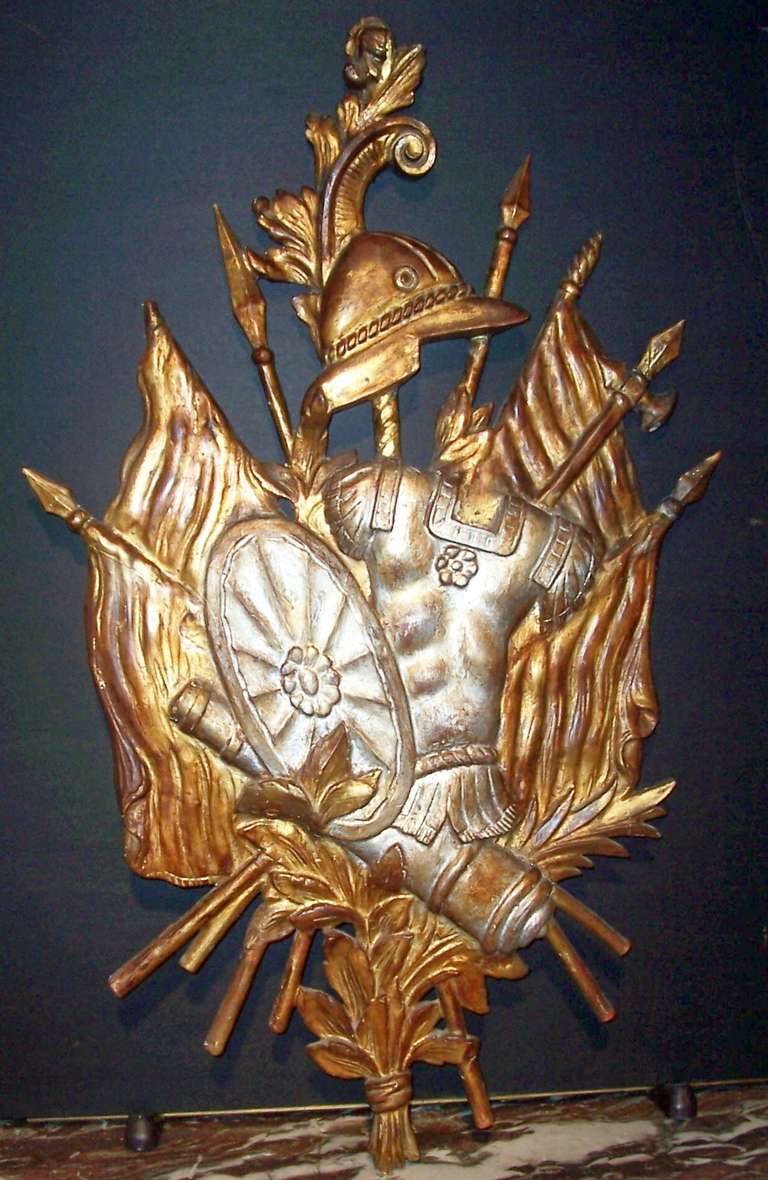 Italian Carved Armorial or Wall Trophy