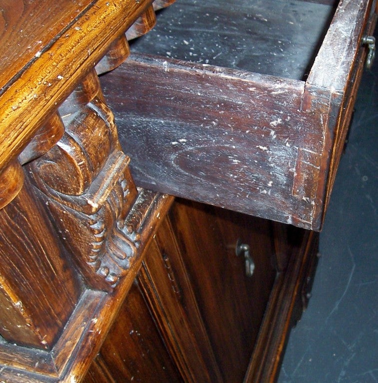 Tuscan style cabinet or credenza In Good Condition In Nashville, TN