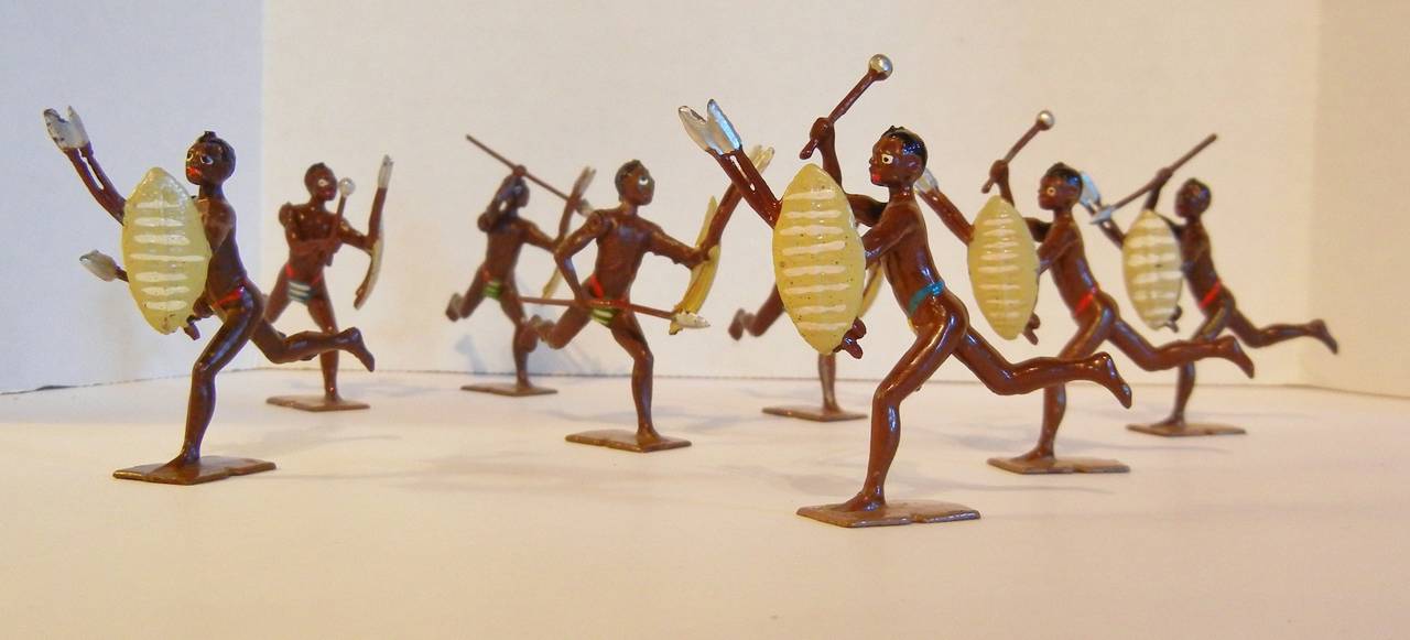 European Zulus of Africa, Toy Soldiers by Britains Ltd., Set #147