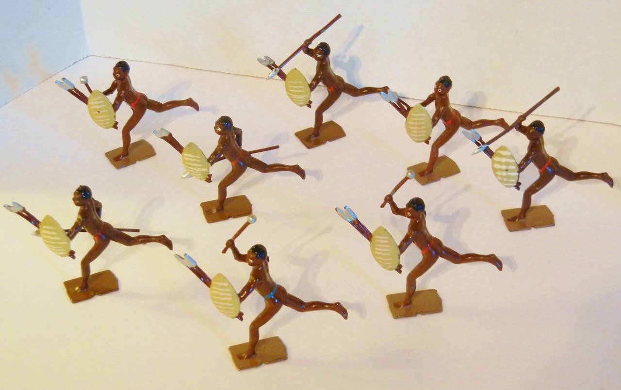 Cast Zulus of Africa, Toy Soldiers by Britains Ltd., Set #147