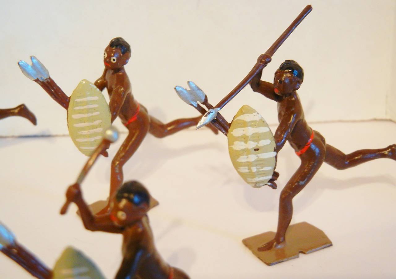 Zulus of Africa, Toy Soldiers by Britains Ltd., Set #147 In Good Condition In Quechee, VT