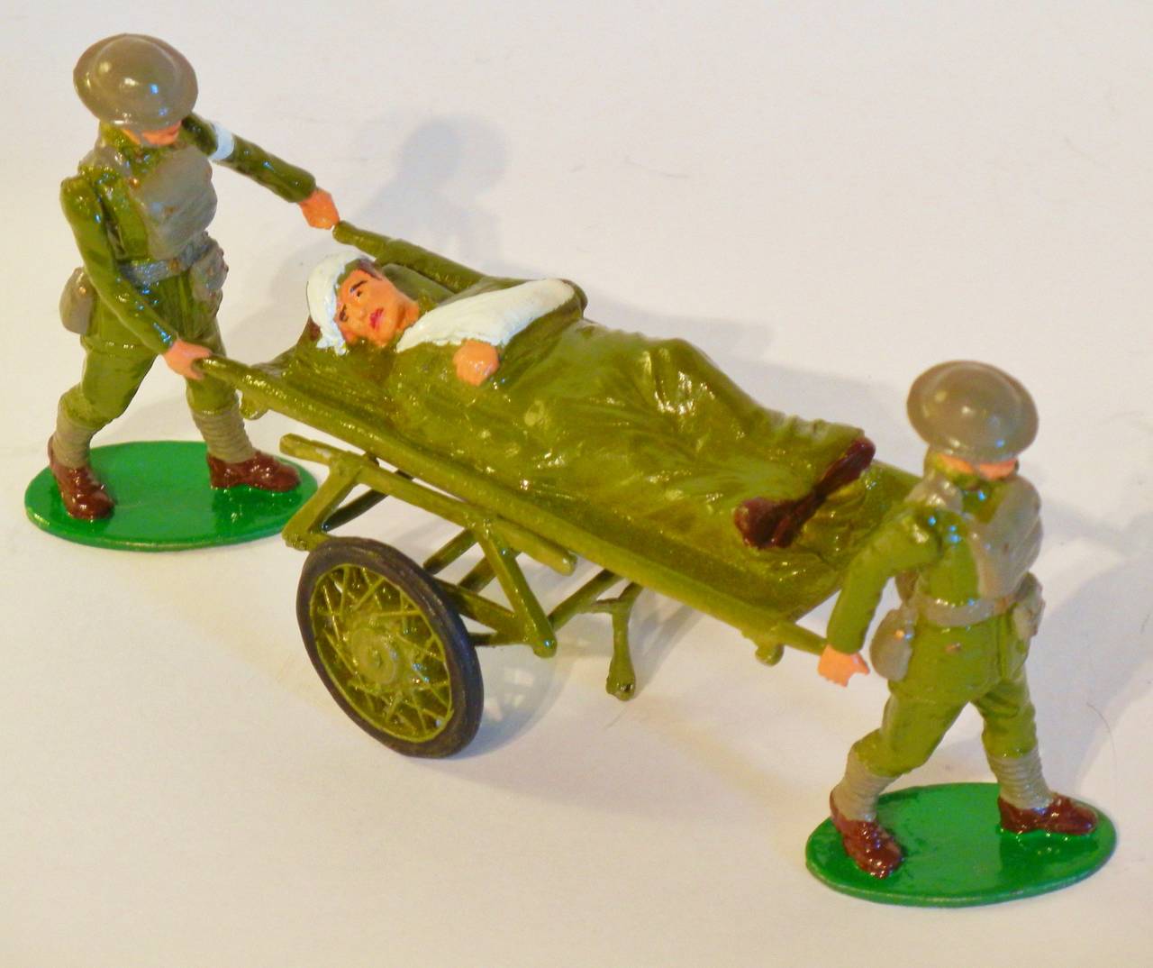 US Medical Team WW I Wheeled Litter, Toy Soldiers by DJ's Originals, 1978 2