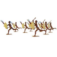 Vintage Zulus of Africa, Toy Soldiers by Britains Ltd., Set #147