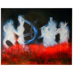 The Dancers by Dottie S. Dorion, Large Acrylic on Canvas 2006.