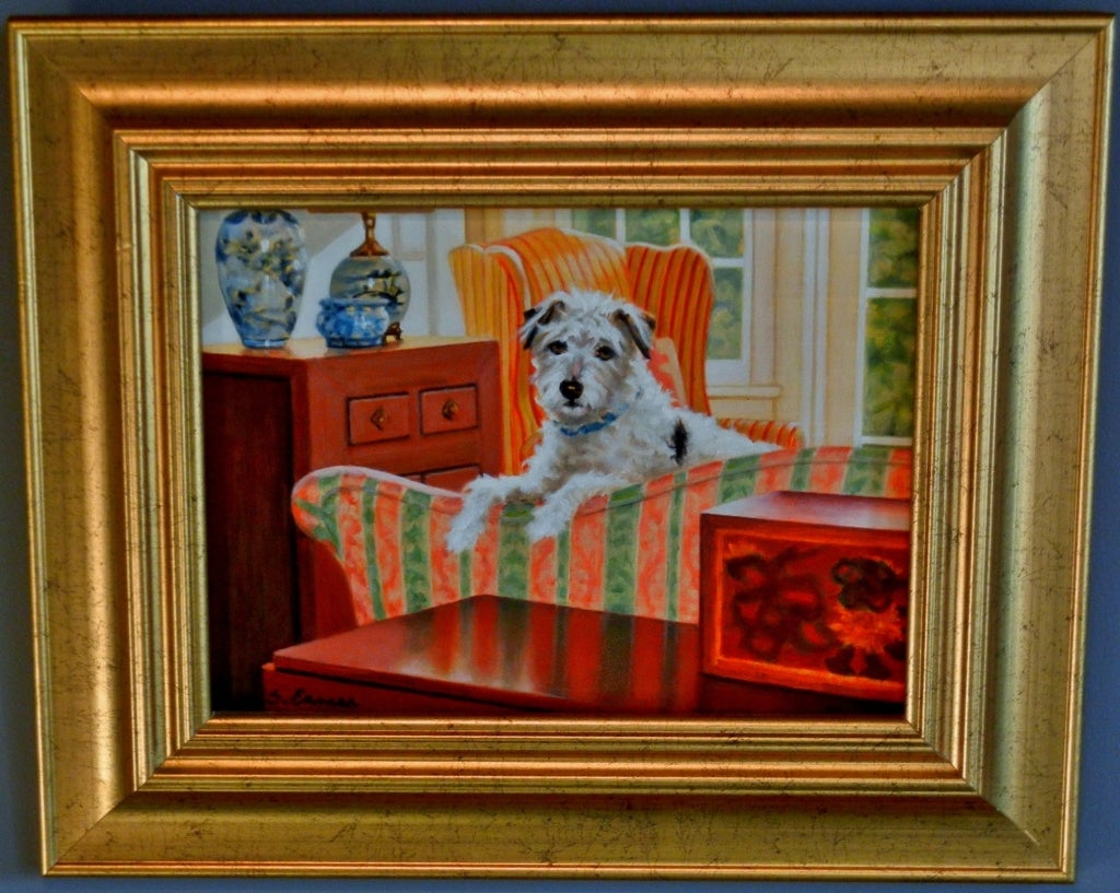 "On the Couch" Oil on Canvas by Sandra Eames, Vermont, 2010