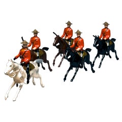 Britains Ltd. Toy Soldier Set of Royal Canadian Mounted Police