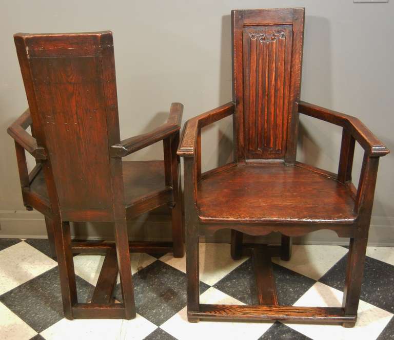 linenfold chairs