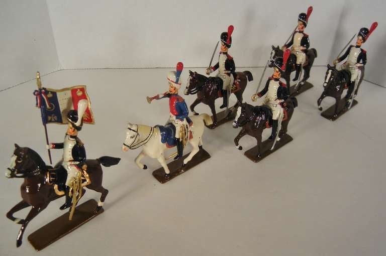 Mounted Grenadiers of the Guard (1809) Vintage Napoleonic Toy Soldiers by Mignot 4