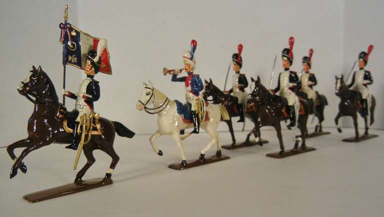 Mounted Grenadiers of the Guard (1809) Vintage Napoleonic Toy Soldiers by Mignot 5