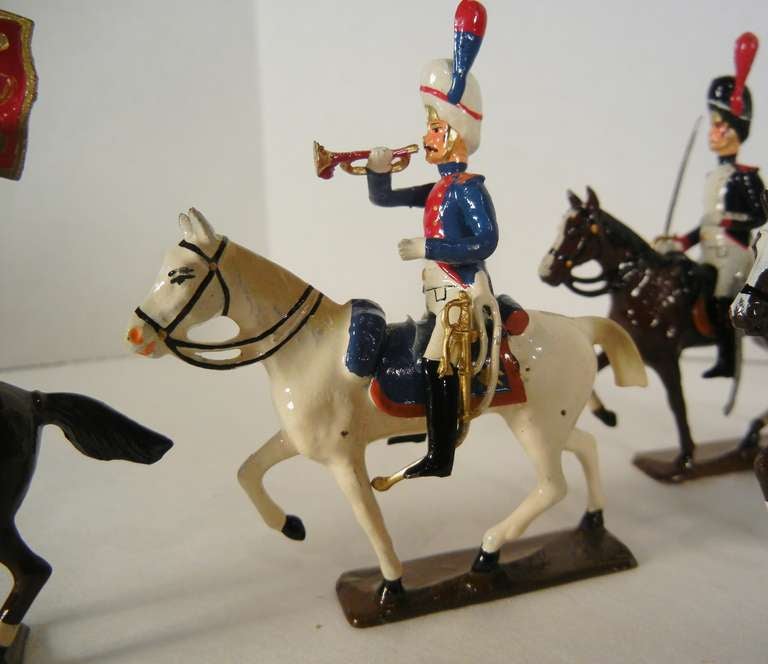 Mounted Grenadiers of the Guard (1809) Vintage Napoleonic Toy Soldiers by Mignot 1