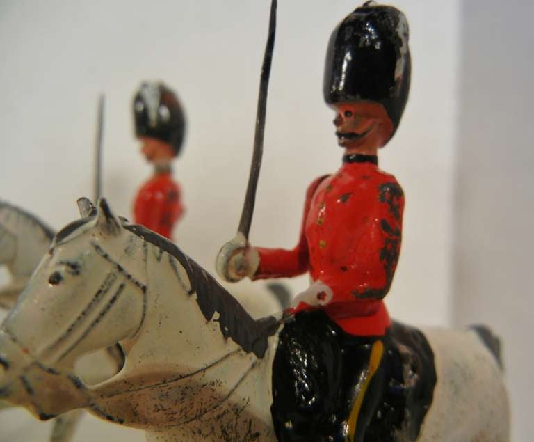 British Royal Scots Greys Mounted Toy Soldiers By W. Britains Ltd.