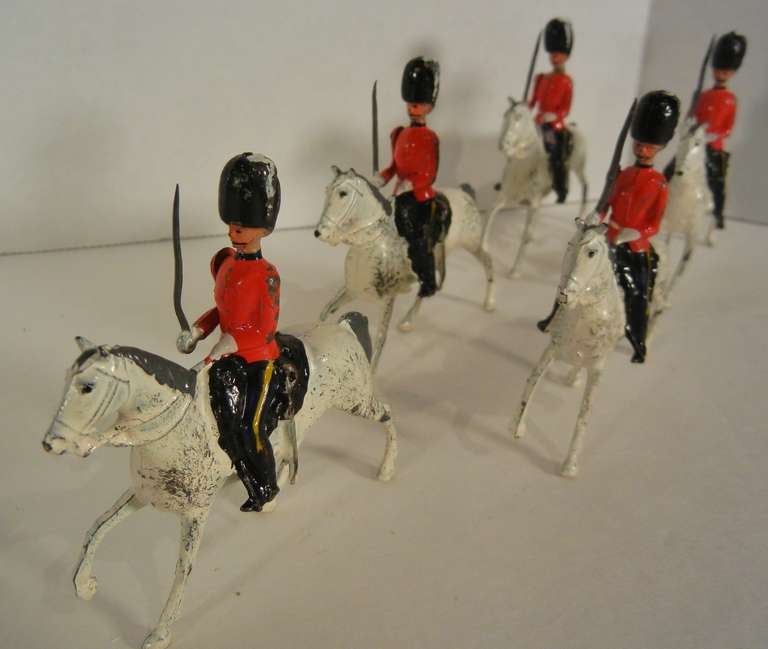 Royal Scots Greys Mounted Toy Soldiers By W. Britains Ltd. 1