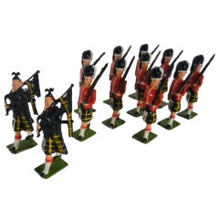 Two Sets of Gordon HIghlanders Vintage Toy Soldiers by Britains Ltd.