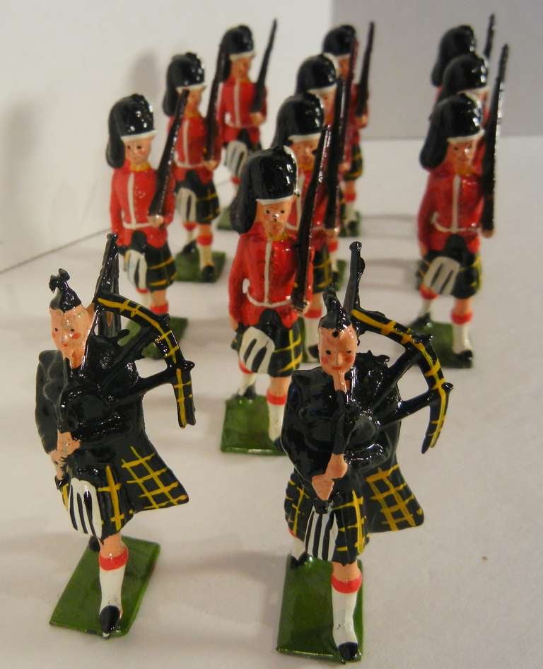 Campaign Two Sets of Gordon HIghlanders Vintage Toy Soldiers by Britains Ltd.