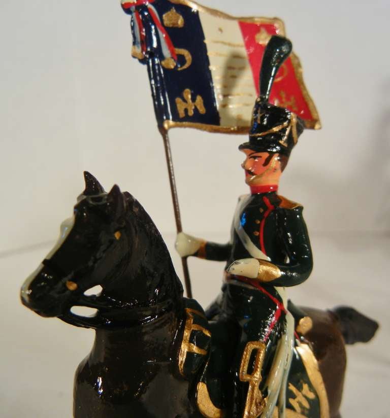 Campaign Chasseurs of 1809 (Light Cavalry) Vintage Napoleonic Toy Soldiers by Mignot
