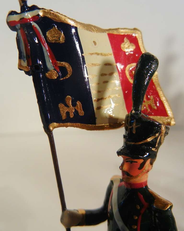 20th Century Chasseurs of 1809 (Light Cavalry) Vintage Napoleonic Toy Soldiers by Mignot