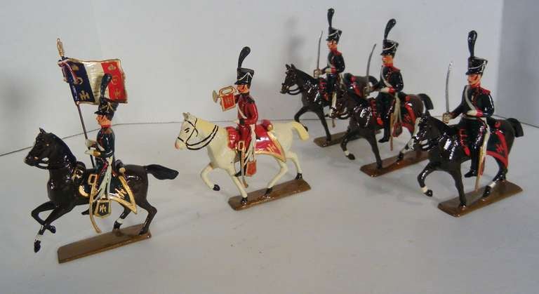 Chasseurs of 1809 (Light Cavalry) Vintage Napoleonic Toy Soldiers by Mignot 3