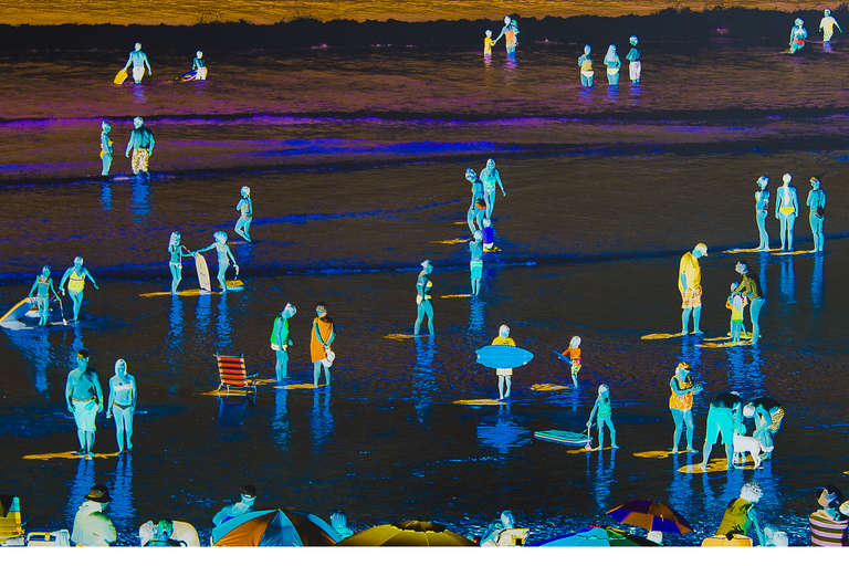 Expressionist On the Beach by Ellen Waitzkin, 2013