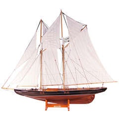 Large Model of the Famous Schooner Bluenose out of  Lunenburg, Nova Scotia