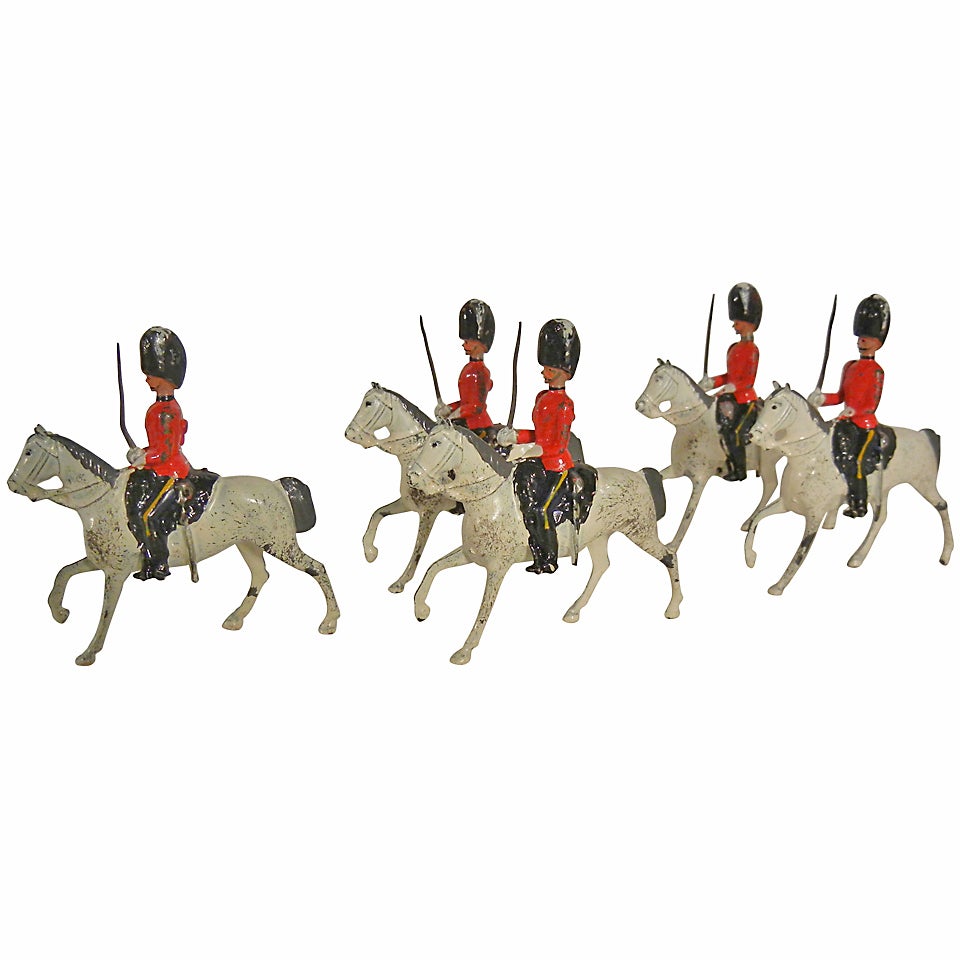 Royal Scots Greys Mounted Toy Soldiers By W. Britains Ltd.