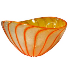 Murano Glass Limited Edition Nuance Bowl by Seguso Viro
