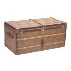 Antique Louis Vuitton Gentleman's LV Logo Trunk with Fittings