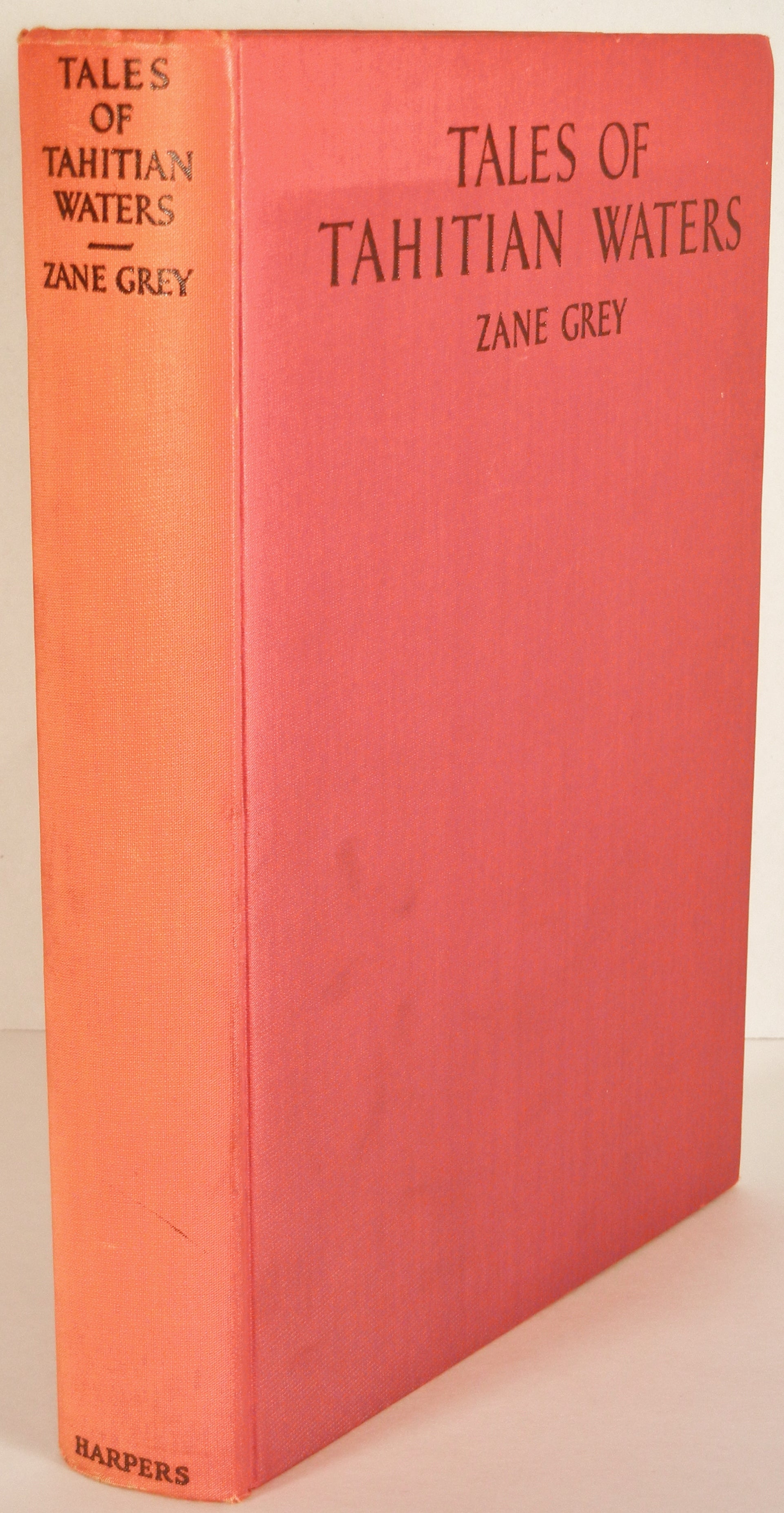 First Edition Zane Grey, "Tales of Tahitian Waters" 1931