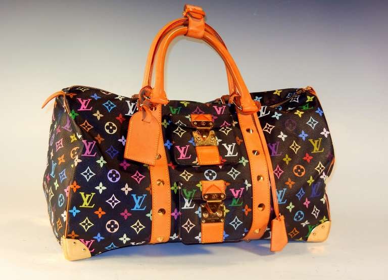 Louis Vuitton Monogram Multicolore Noir KeepAll 45 Bag, c. 2006