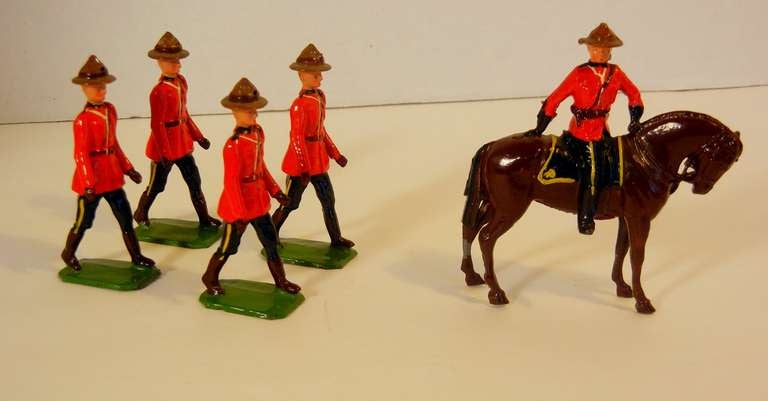 Royal Canadian Mounted Police, 5 Toy Figures by Britians Ltd. 4