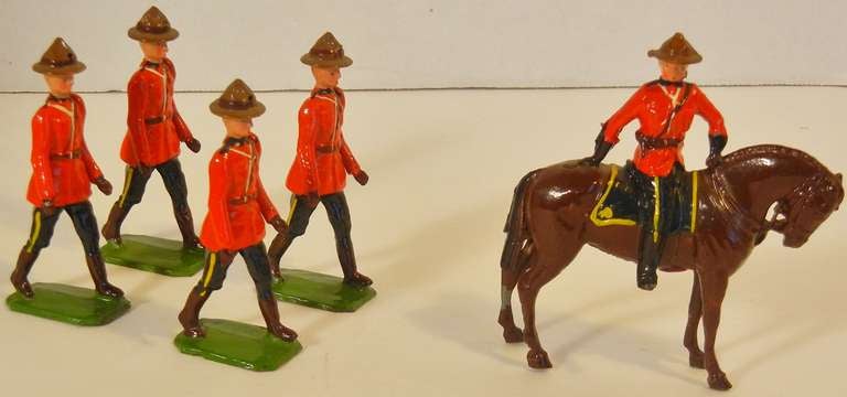 This set of five toy figures are from Britains Set #9156, 