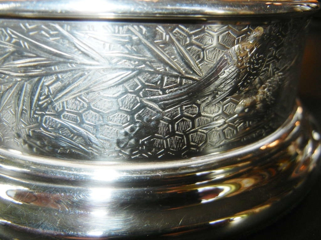 tiffany silver wine coaster