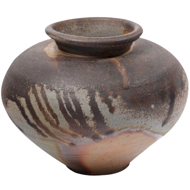 American Art Pottery Vase by Jeff Shapiro, circa 1990 For Sale