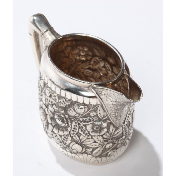 Reed & Barton Elaborate Silver Plate Repousse Tea Set 4