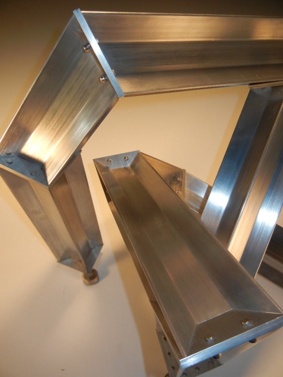 Contemporary Tioga Tabletop Sculpture in Aircraft Aluminum by Bilhenry Walker For Sale