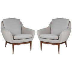 Pair of Danish Modern Lounge Chairs