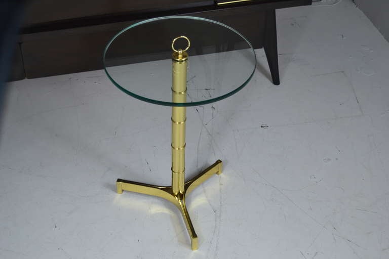 Mid-Century Modern Brass Occasional Table in the Manner of Edward Wormley