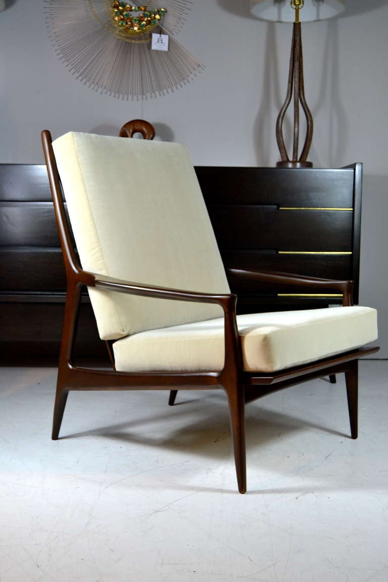 Pair of Highback "Archie" Lounge Chairs by Milo Baughman