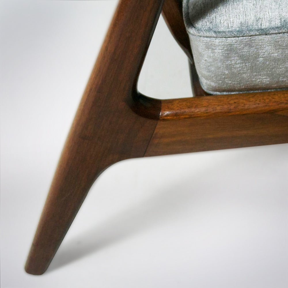 Milo Baughman for Thayer Coggin Walnut Lounges 3