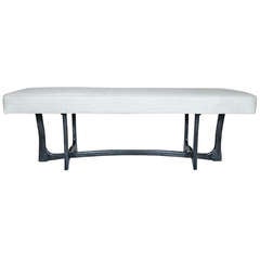 Sculptural Adrian Pearsall Cerused Bench
