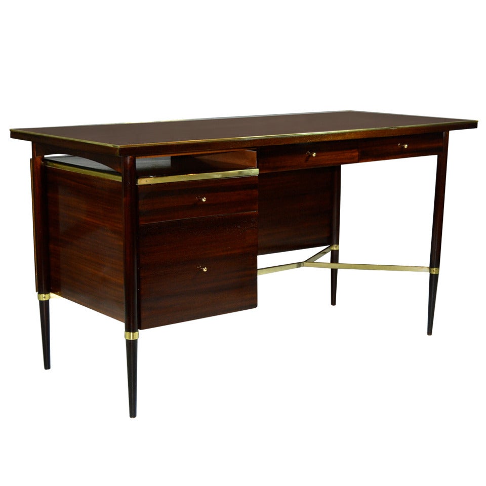 Paul McCobb Mahogany Desk, Connoisseur Collection
