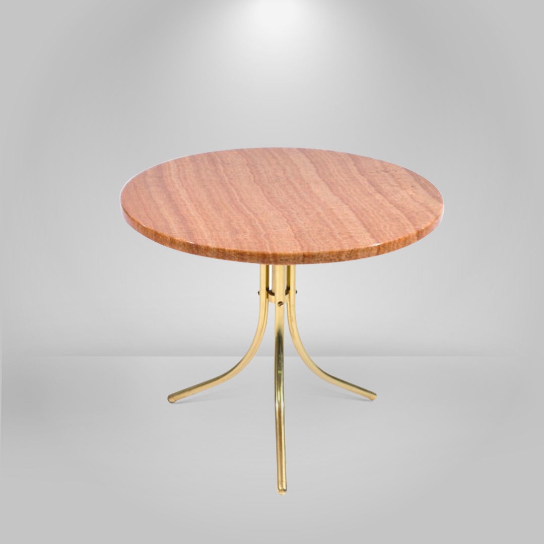 Mid-Century Modern Ponti Style Brass Tripod Occasional Table