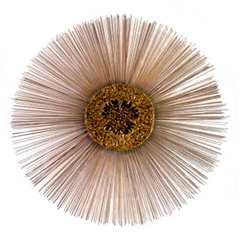 42" Colossal Sunburst Wall Sculpture - Curtis Jere