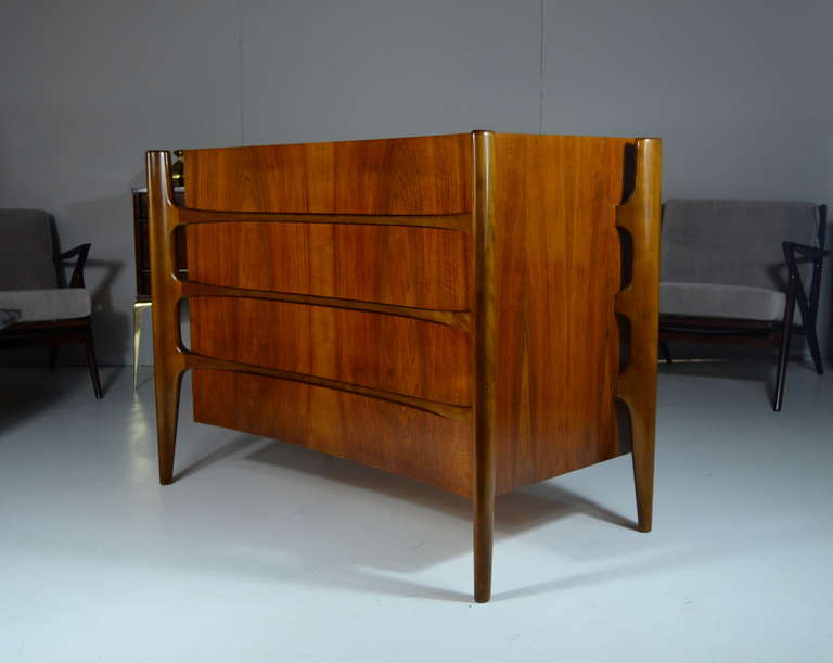 Swedish Pair of Modern Rosewood Chests of Drawers by Edmund J. Spence
