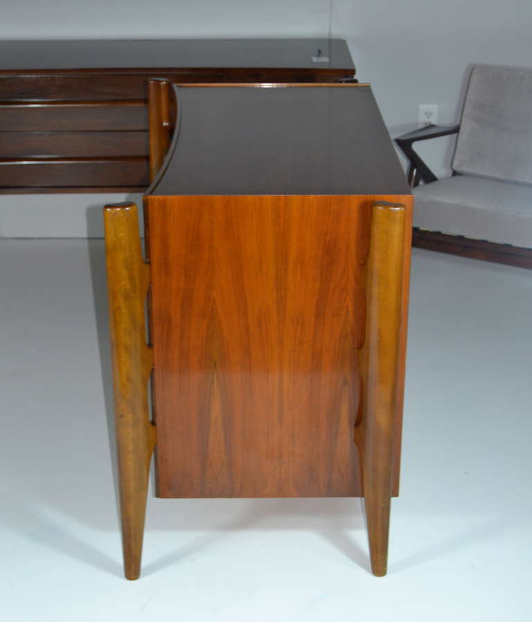20th Century Pair of Modern Rosewood Chests of Drawers by Edmund J. Spence