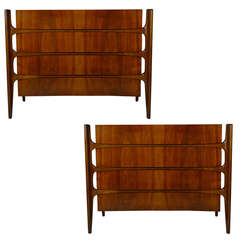 Pair of Modern Rosewood Chests of Drawers by Edmund J. Spence