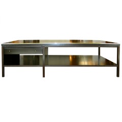 Paul Mccobb Leather Top Coffee/Cocktail Table | Calvin Collection 