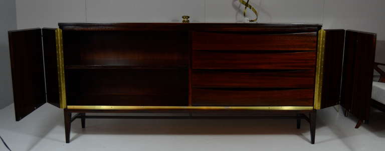 Mahogany Credenza by Paul McCobb, Calvin Group In Excellent Condition In Westport, CT